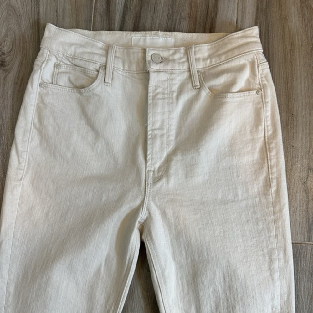 MOTHER  Superior Jeans Hi Rise Dazzler Ankle Fray  27 Superstitions Wash Classic - Picture 8 of 12